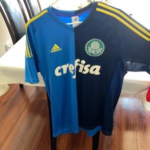 adidas mens brasil palmeiras soccer jersey size large